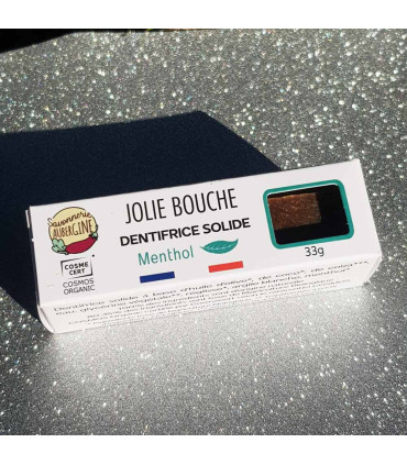 Dentifrice solide bio au menthol - Jolie Bouche Menthol