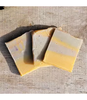 Slices of Patchouli garden soap