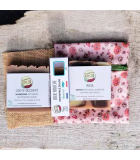Traveler's kit (Women) for transporting soaps and solid toothpaste