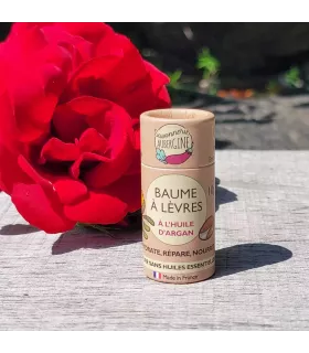 Baume à lèvres argan sans huiles essentielles tube compostable 10g