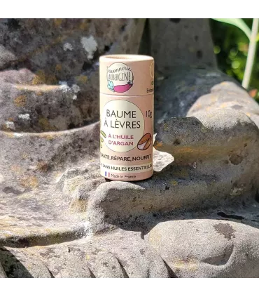 Baume à lèvres argan sans huiles essentielles tube compostable 10g