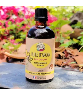 Huile d'argan biologique vierge, non torréfiée, 100ml