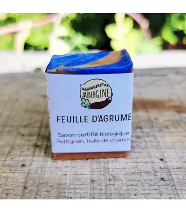 Mini Savon artisanal et biologique petitgrain bigarrade (agrume)