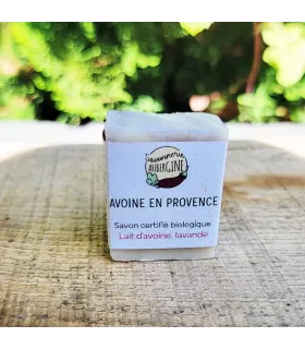 Organic and natural mini soap - oatsmilk and lavenda flowers