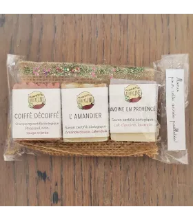 "Thank you teacher" gift set - mini soaps & glitter decorations