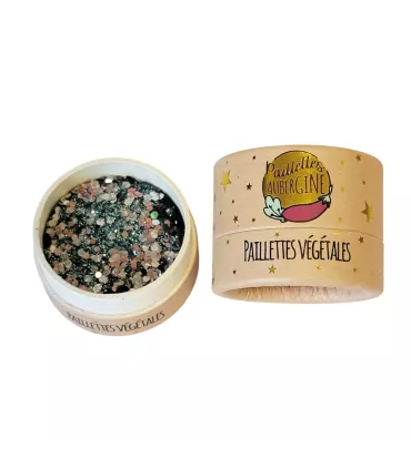 Aubergine Glitters ★  Pole Star ★ vegetal based biodegradable