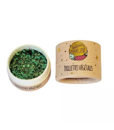 Aubergine Glitters ★  Croco Disco ★ vegetal based biodegradable