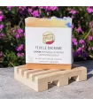 Light cosmetics set - Feuille d'agrumes soap and wooden Jura soap stand Jura