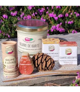 Coffret Noël 2025 - cosmétiques solides - Savonnerie Aubergine