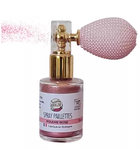 Aubergine Glitters Spray ★ Pink Powder ★ mineral ★ Cosmos certified