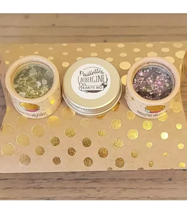 Coffret paillettes Lueurs de Brocéliande - Paillettes Aubergine