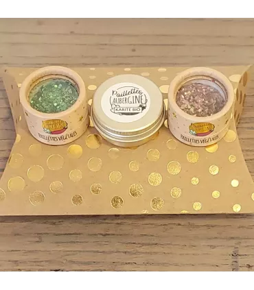 Kit paillettes Forêt enchantée - Paillettes Aubergine