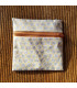 Pochette de transport savon en coton enduit avec motif nid d'abeilles