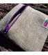 Pochette de transport coton enduit avec motif hiver