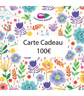 Carte cadeau pour découvrir toute une gamme de cosmétiques solides 100€