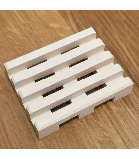 Porte savon en bois de charme du Jura made in France pour un savon sec