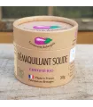 Organic solid makeup remover