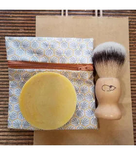 Mister shaving kit vegan badge organic soap and soap pocket