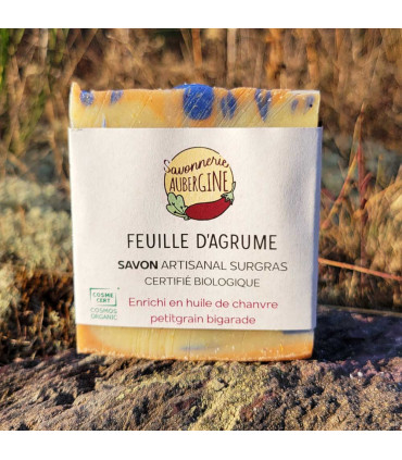 Savon artisanal et biologique petitgrain bigarrade (agrume)