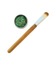 Makeup eye brush for glitters and sheabutter